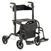 Duo rollator en rolstoel in 1 - Afbeelding 2