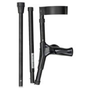 Elleboogkrukken anatomisch - Zwart - Afbeelding 2