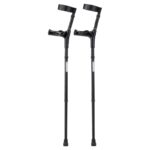 Elleboogkrukken anatomisch - Zwart