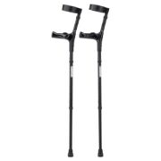 Elleboogkrukken anatomisch - Zwart